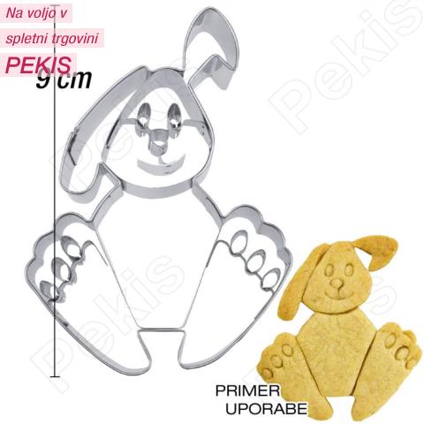 Modelček Sedeči zajček 9 cm, rostfrei