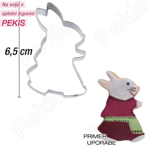 Modelček Hodeča zajkla 6,5 cm, rostfrei