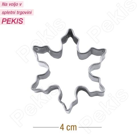 Modelček SNEŽINKA 4cm, rostfrei, št.1