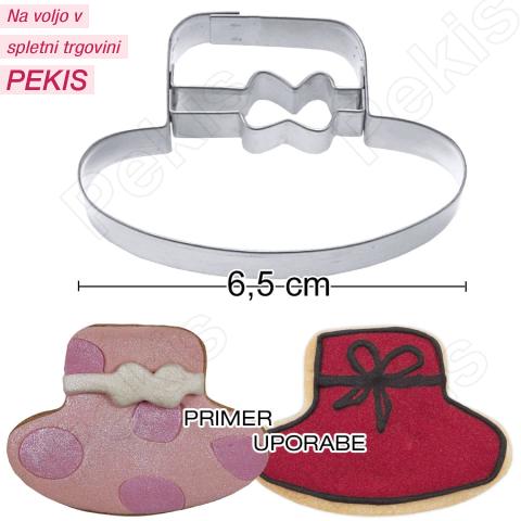 Modelček Damski klobuk 6,5 cm, rostfrei