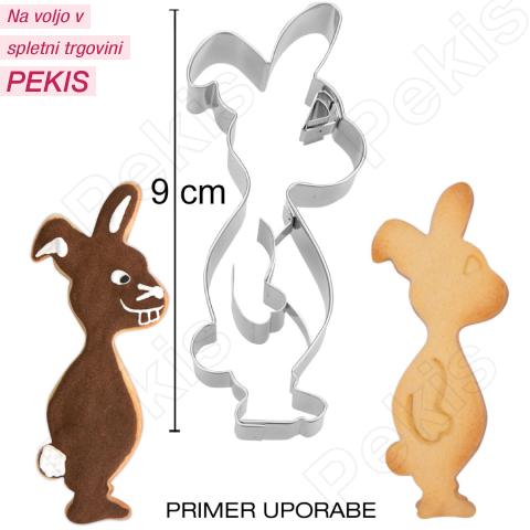 Modelček Stoječi zajček 9 cm, rostfrei