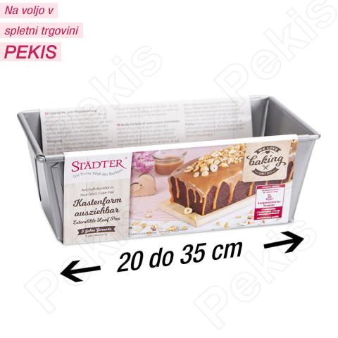 Nastavljiv pekač za kruh ali pecivo 20 do 35 cm
