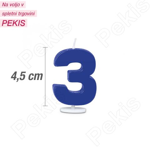 Svečka številka 3 - Modra