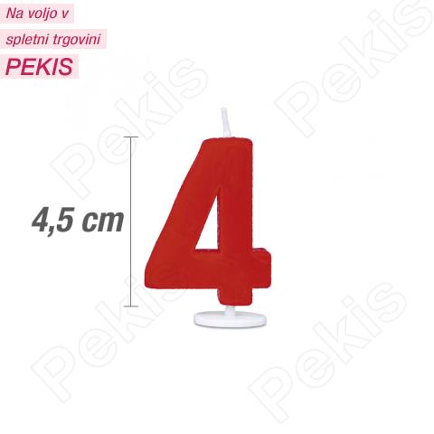 Svečka številka 4 - Rdeča