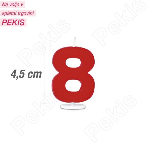 Svečka številka 8 - Rdeča