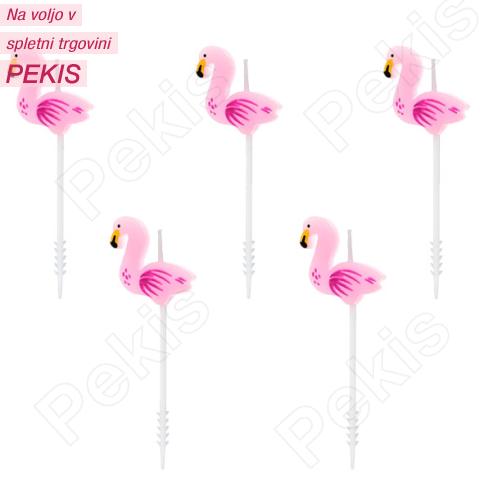 Svečke za torto Flamingo