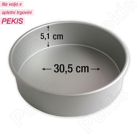 PME okrogel pekač za torte 30,5 cm, višina 5,1 cm