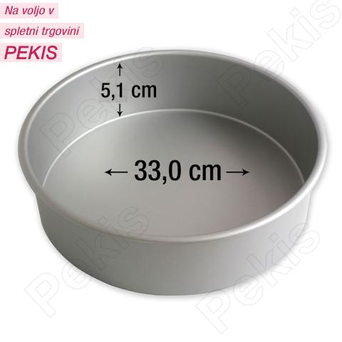 PME okrogel pekač za torte 33,0 cm, višina 5,1 cm