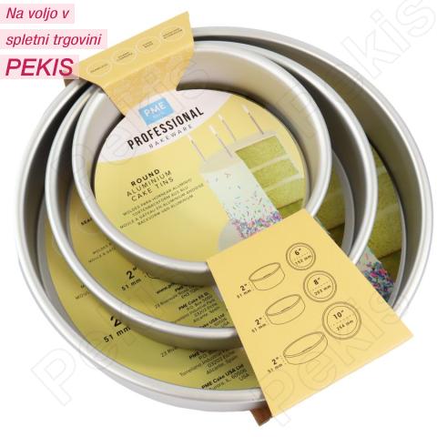 Komplet okroglih pekačev (višina 5 cm) 3 delni