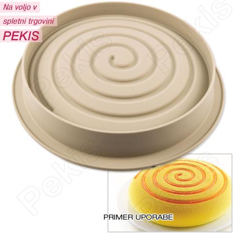 Silikomart silikonski pekač 3D VRTILJAK