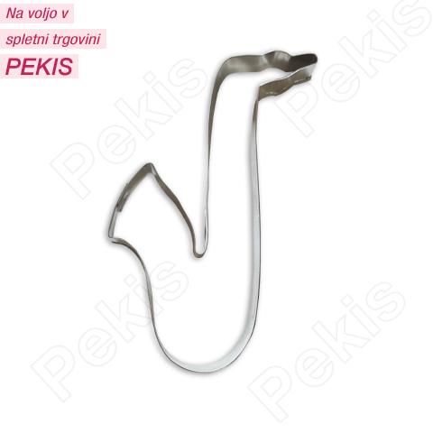 Modelček saksofon 9,5 cm, pločevina