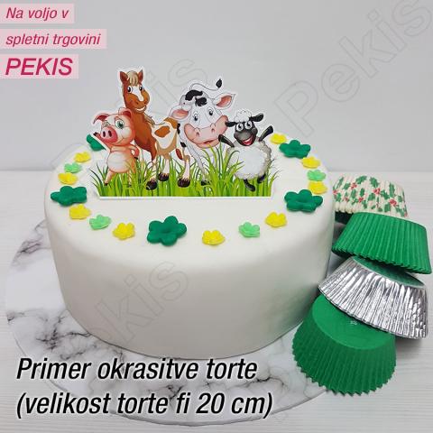 Topper za torto Domače živali