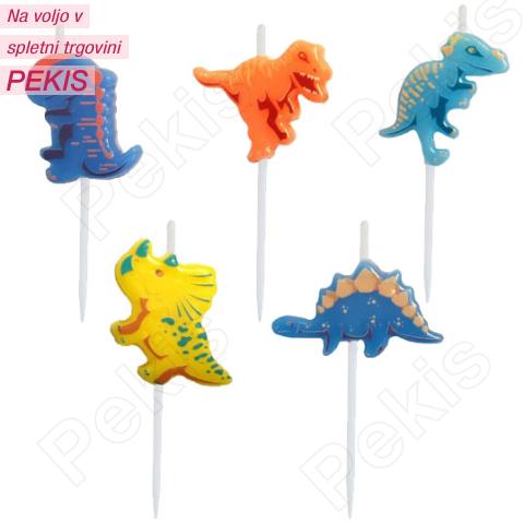 Svečke dinozavri, 5 kom