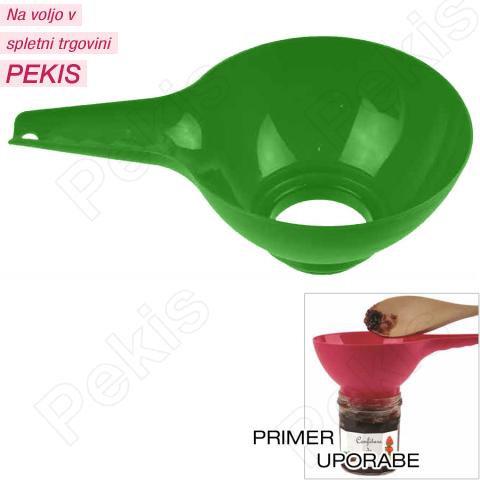 Lij s širokim grlom za nalivanje v kozarce, plastika št.4