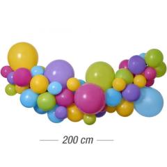 Lok iz balonov (Raznobarvni mix) 65 balonov