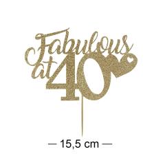 Tortni topper Fabulous at 40 