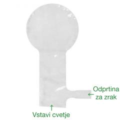 Prozoren balon za napolnitev s cvetjem