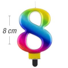 Mavrična svečka št.8