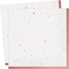 Servieti z Rose gold (roza zlato) obrobo