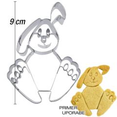Modelček Sedeči zajček 9 cm, rostfrei