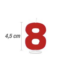 Svečka številka 8 - Rdeča