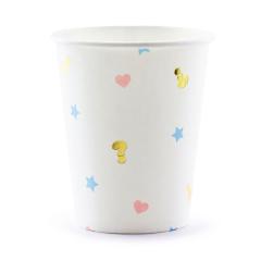 Papirnati kozarci Fantek ali punčka, 200 ml, 6 kom (Baby Shower)