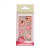 Jedilna Baby roza dekoracija (2cm) 12 kom (Baby Shower)