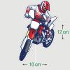 Topper za torto Motokros